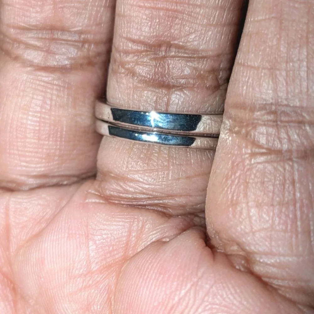 Elegant diamond bridal ring set sz 6
